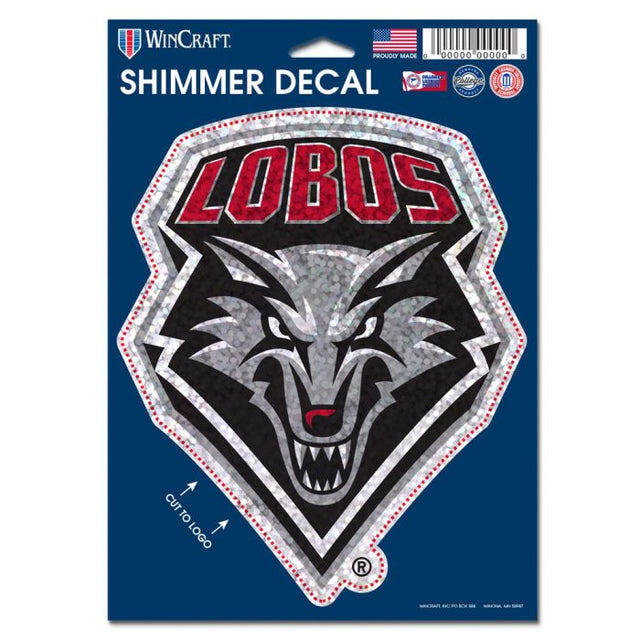 New Mexico Lobos Shimmer Decals 5" x 7"