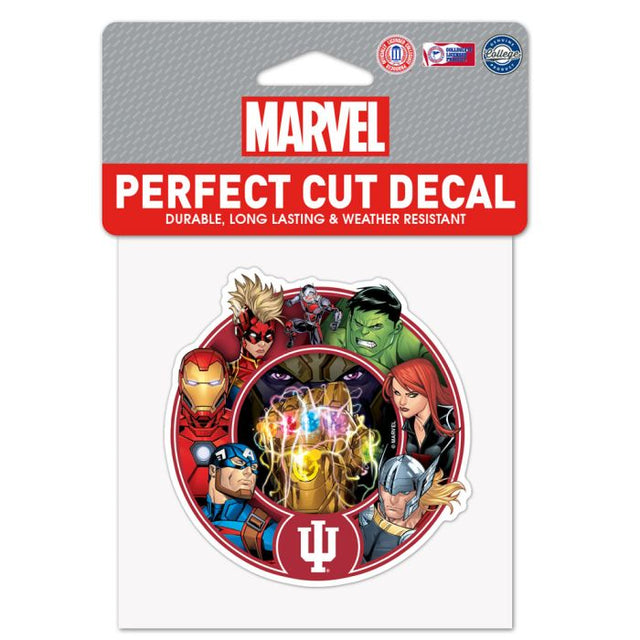 Indiana Hoosiers / Marvel (C) 2021 Marvel Perfect Cut Color Decal 4" x 4"