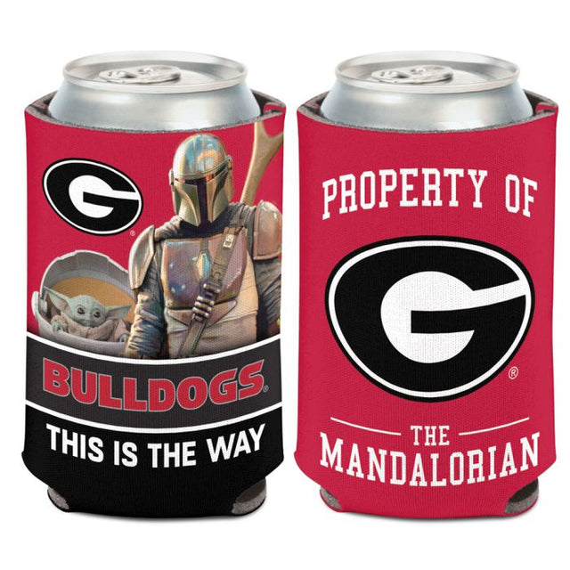 Enfriador de lata Georgia Bulldogs / Star Wars MANDALORIAN de 12 oz.