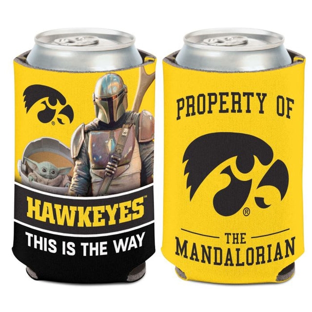 Iowa Hawkeyes / Star Wars MANDALORIAN Can Cooler 12 oz.