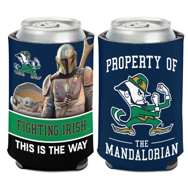 Enfriador de latas Notre Dame Fighting Irish / Star Wars MANDALORIAN de 12 oz.