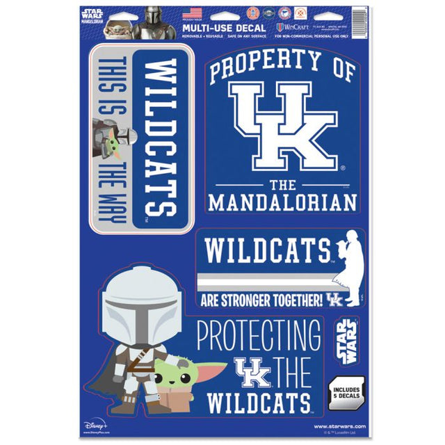 Kentucky Wildcats / Star Wars MANDALORIAN Multi-Use Decal 11" x 17"