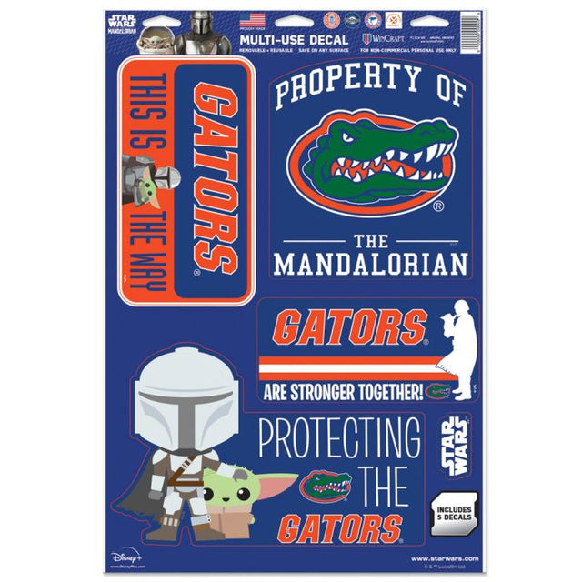 Florida Gators / Star Wars MANDALORIAN Multi-Use Decal 11" x 17"