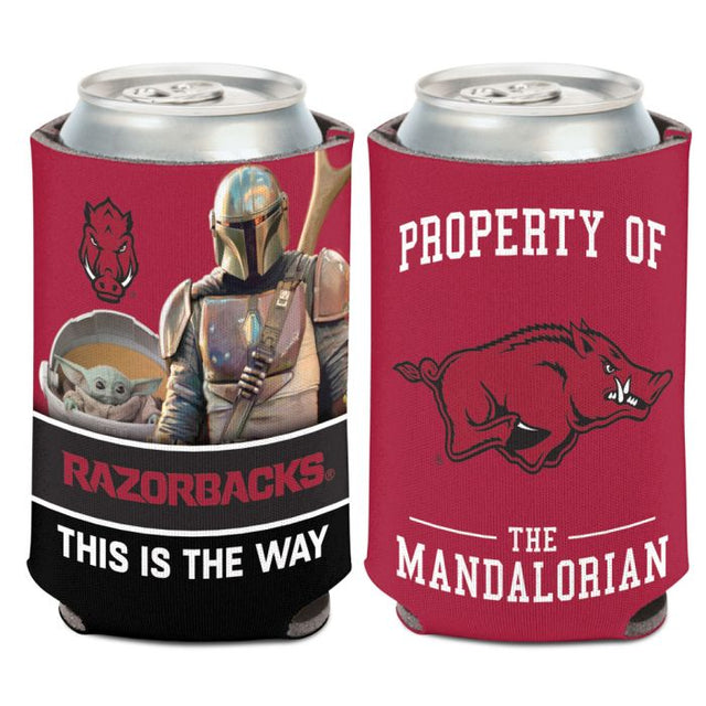 Arkansas Razorbacks / Star Wars MANDALORIAN Can Cooler 12 oz.