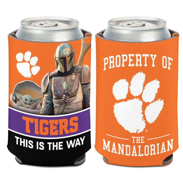 Enfriador de latas Clemson Tigers / Star Wars MANDALORIAN de 12 oz.