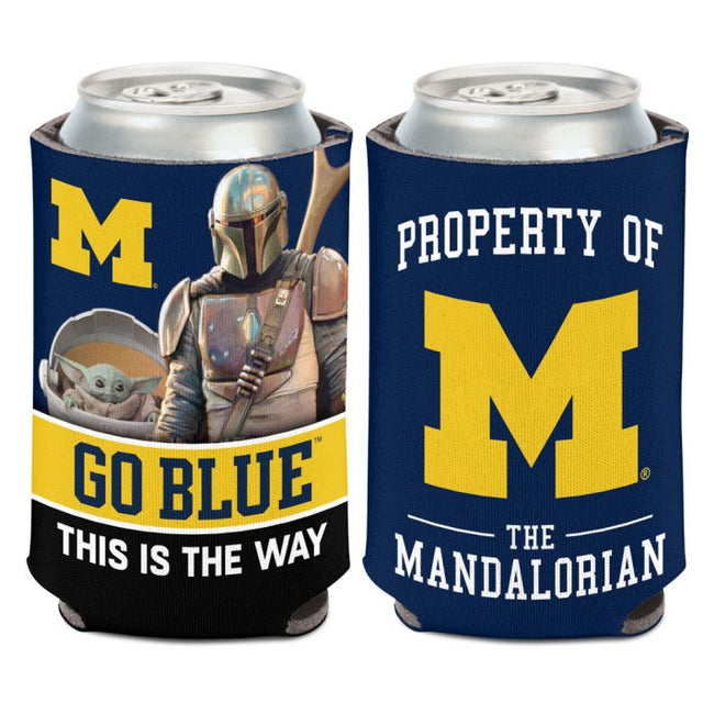 Enfriador de latas Michigan Wolverines / Star Wars MANDALORIAN de 12 oz.