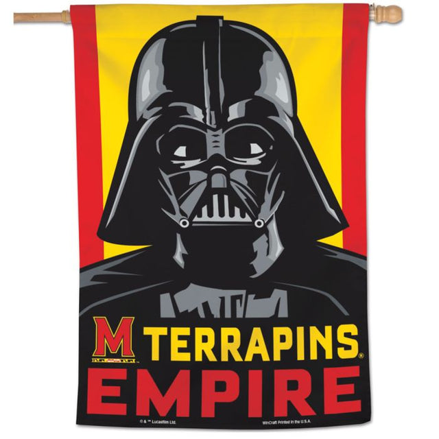 Maryland Terrapins / Star Wars Darth Vader Vertical Flag 28" x 40"