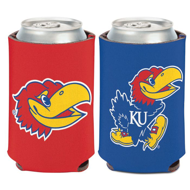 Enfriador de lata con logotipo principal de Kansas Jayhawks, 12 oz.