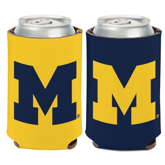 Enfriador de lata con logotipo principal de Michigan Wolverines, 12 oz.