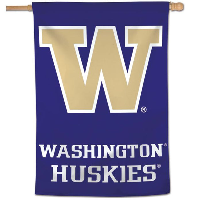 Bandera vertical de los Washington Huskies de 28" x 40"