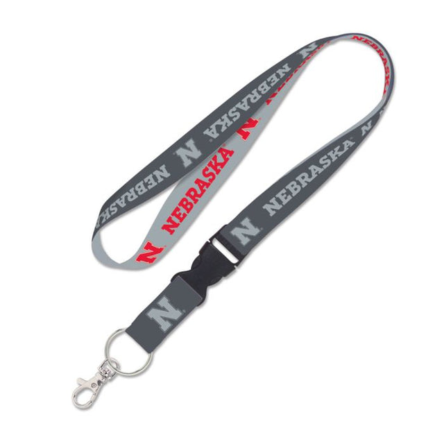 Nebraska Cornhuskers Lanyard w/detachable buckle 1"