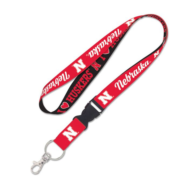 Nebraska Cornhuskers Lanyard w/detachable buckle 1"