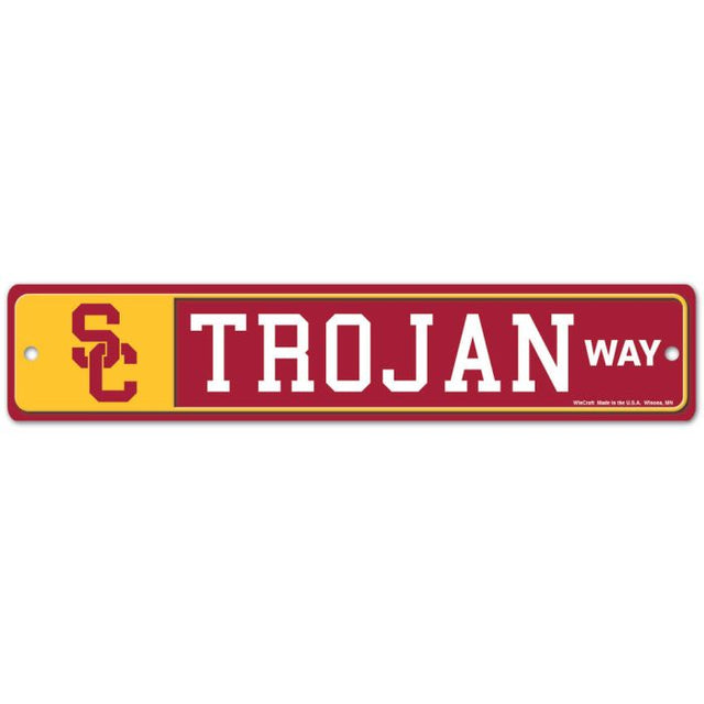 USC Trojans Street / Zone Sign 3.75" x 19"