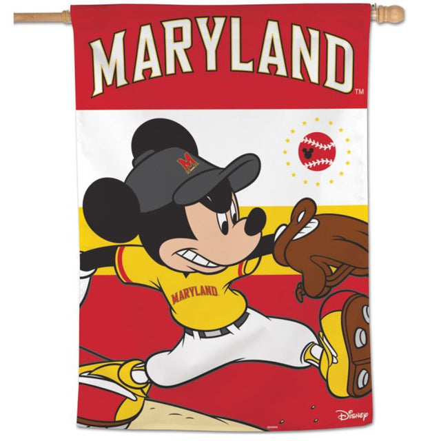 Bandera vertical de Maryland Terrapins/Disney de 28" x 40"