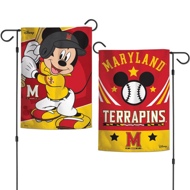 Maryland Terrapins / Disney Garden Flags 2 sided 12.5" x 18"