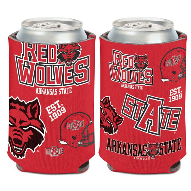 Enfriador de lata Arkansas State Red Wolves de 12 oz.