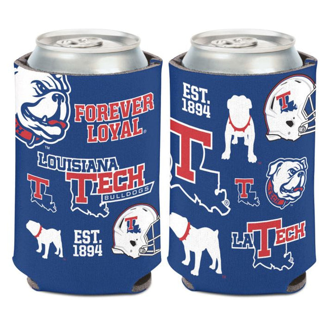 Enfriador de lata de 12 oz de Louisiana Tech Bulldogs.