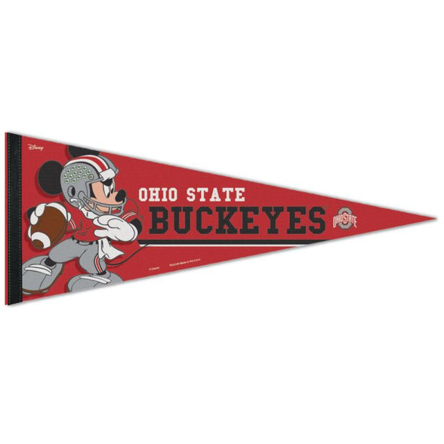 Banderín premium de Ohio State Buckeyes/Disney de 12" x 30"