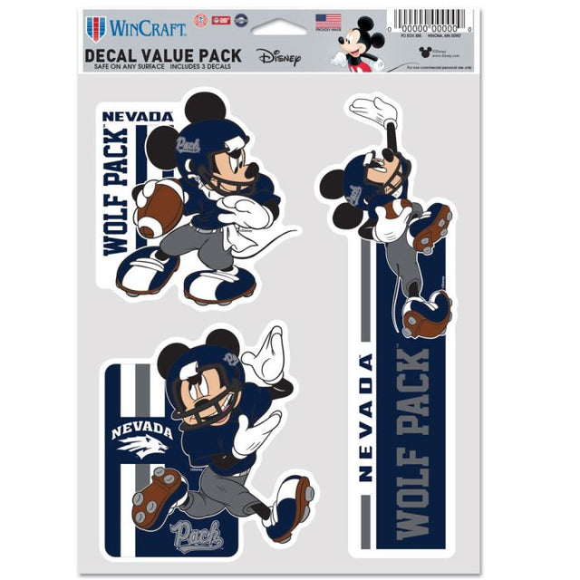 Nevada Wolf Pack / Paquete multiusos para 3 fanáticos de Disney