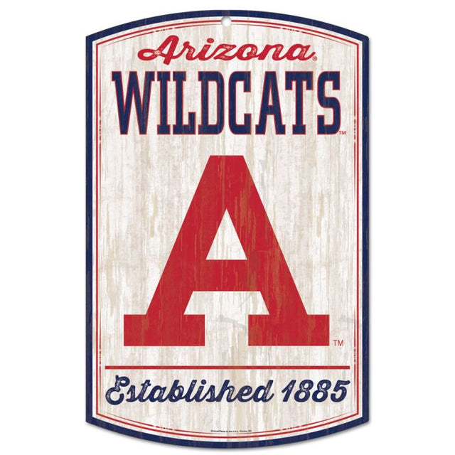 Arizona Wildcats / Vintage Collegiate VINTAGE Wood Sign 11" x 17" 1/4" thick