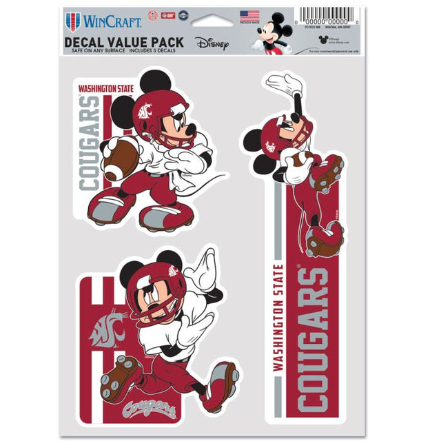 Paquete de 3 ventiladores multiusos de los Washington State Cougars/Disney