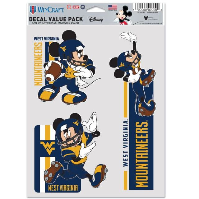 Paquete de 3 ventiladores multiusos de West Virginia Mountaineers / Disney