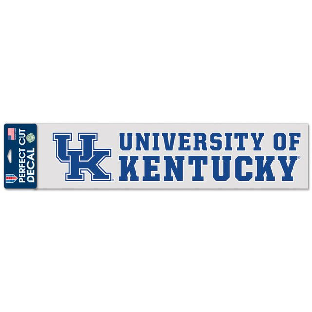 Calcomanías de corte perfecto de Kentucky Wildcats de 4" x 17"