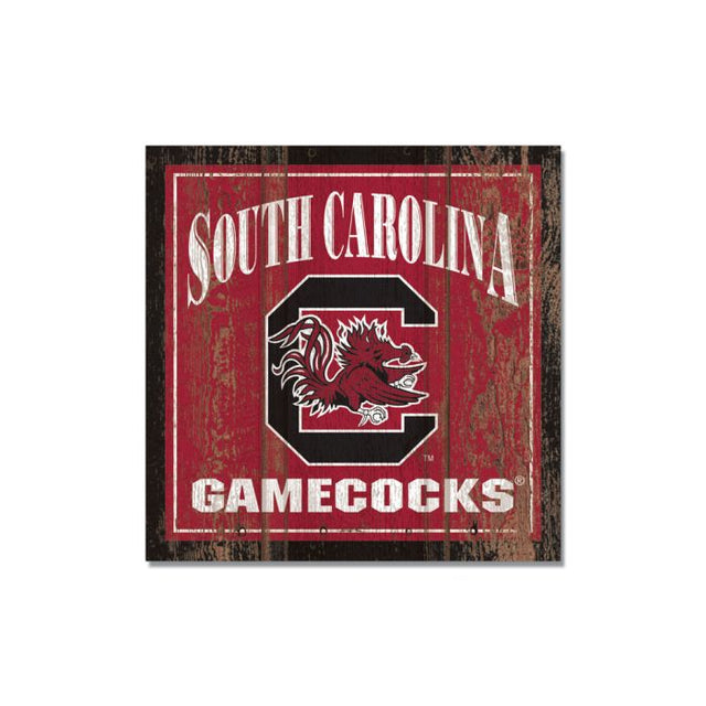 South Carolina Gamecocks Wooden Magnet 3" X 3"