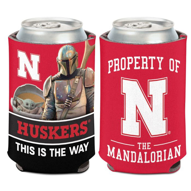 Nebraska Cornhuskers / Star Wars Mandalorian Can Cooler 12 oz.