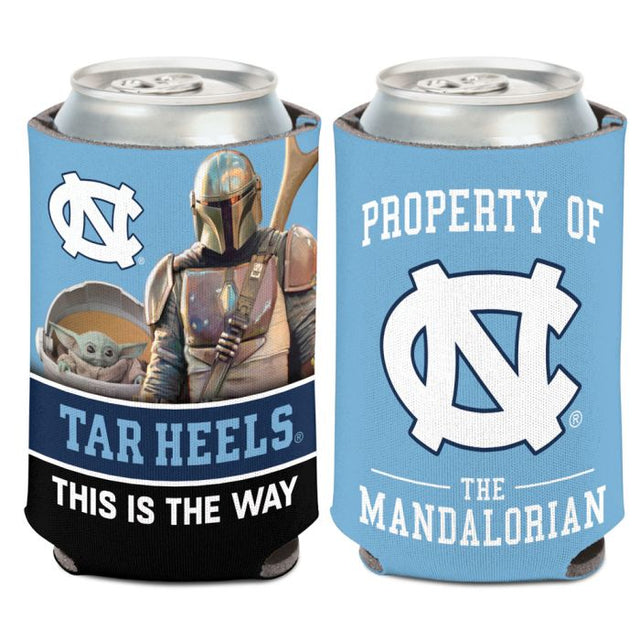 Enfriador de latas de 12 oz de North Carolina Tar Heels / Star Wars Mandalorian