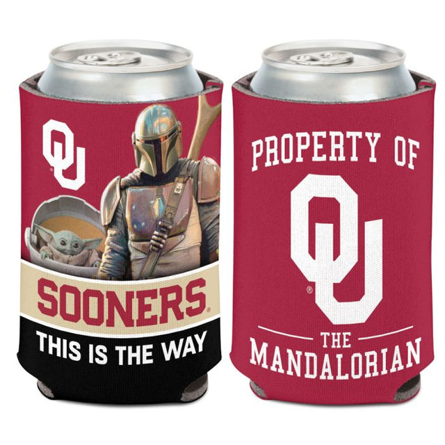 Enfriador de lata Oklahoma Sooners / Star Wars Mandalorian de 12 oz.