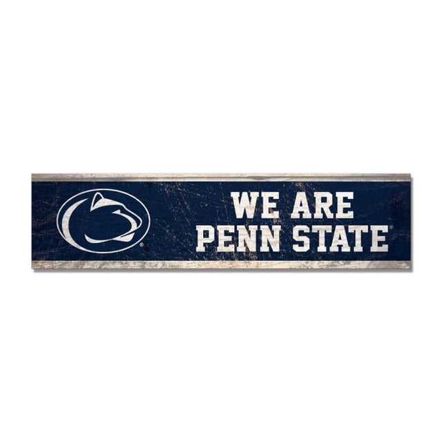 Imán de madera de los Penn State Nittany Lions de 1,5" x 6"