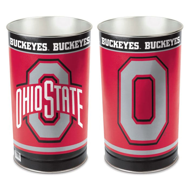 Papelera cónica de 15" de alto de los Ohio State Buckeyes