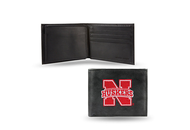 Billetera con logotipo bordado de los Nebraska Cornhuskers CO