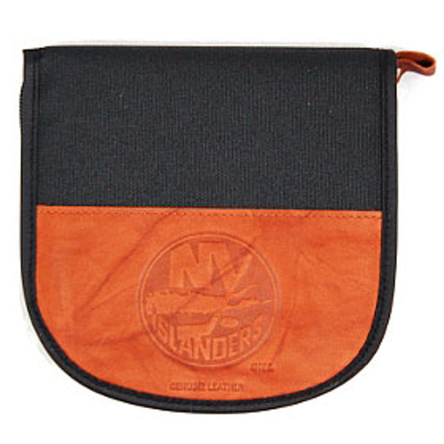 Estuche para CD de New York Islanders de piel y nailon con relieve CO