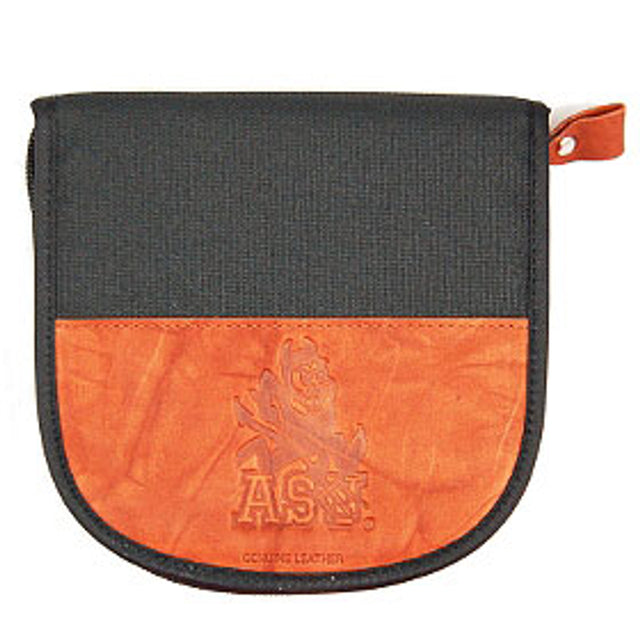 Estuche para CD de Arizona State Sun Devils de cuero y nailon con relieve CO