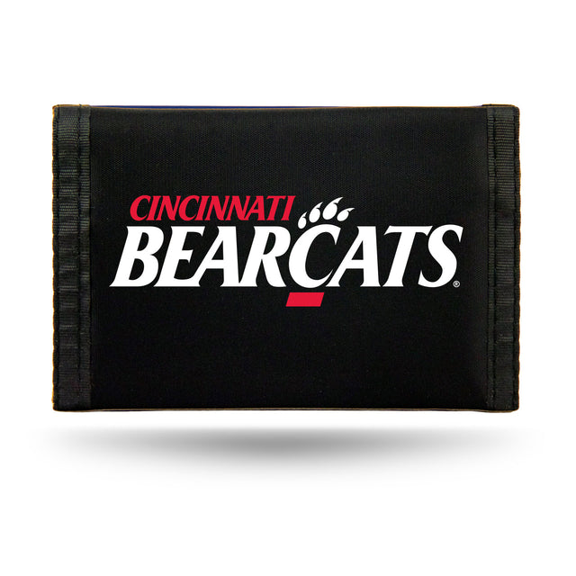 Billetera de nailon con tres pliegues de los Cincinnati Bearcats