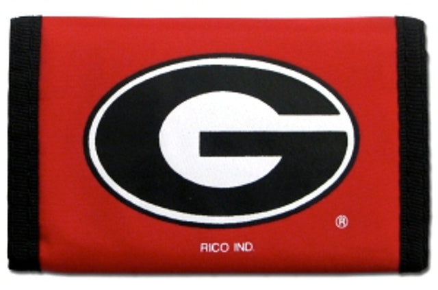 Cartera de nailon con tres pliegues de los Georgia Bulldogs