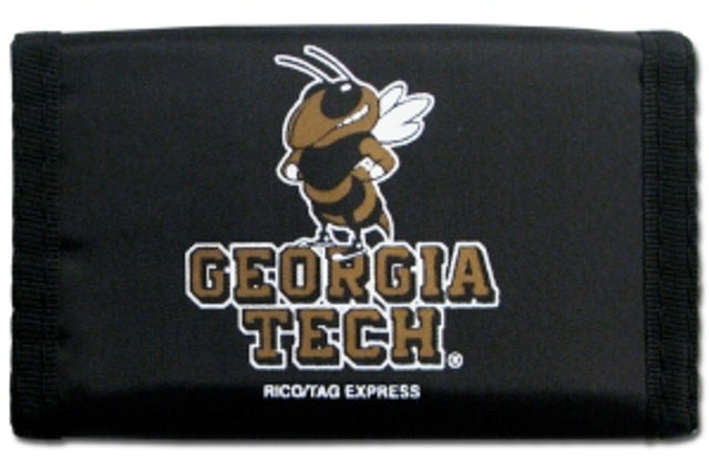 Cartera de nailon con tres pliegues de los Georgia Tech Yellow Jackets