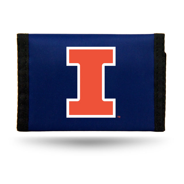 Illinois Fighting Illini Wallet Nylon Trifold