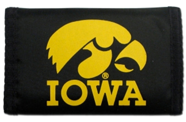 Cartera de nailon con tres pliegues de los Iowa Hawkeyes