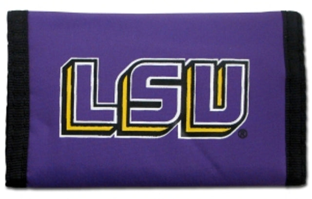 Cartera de nailon con tres pliegues de los LSU Tigers