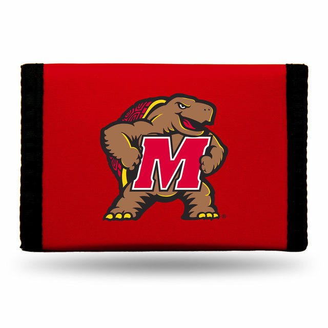 Cartera de nailon con tres pliegues de Maryland Terrapins