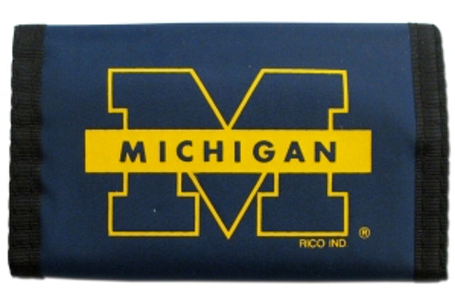 Cartera de nailon con tres pliegues de los Michigan Wolverines