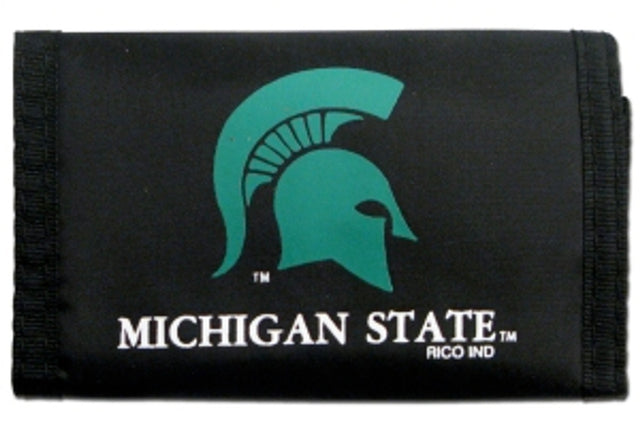 Cartera de nailon con tres pliegues de los Spartans de Michigan State