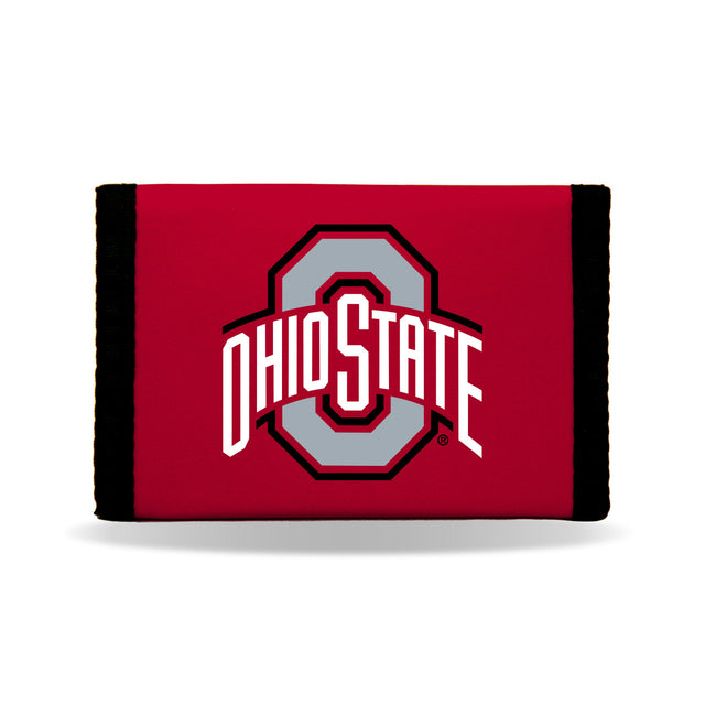 Cartera de nailon con tres pliegues de los Ohio State Buckeyes