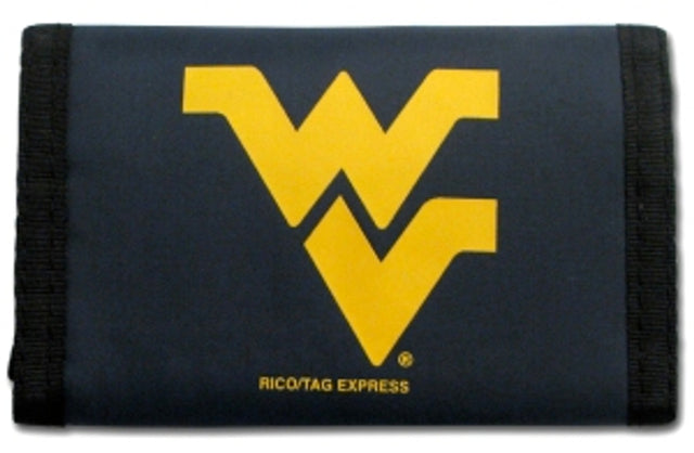 Cartera de nailon con tres pliegues de los West Virginia Mountaineers