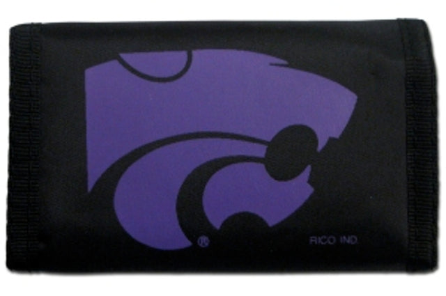 Cartera de nailon con tres pliegues de los Kansas State Wildcats