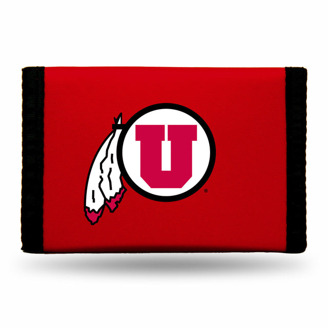 Cartera de nailon con tres pliegues de los Utah Utes