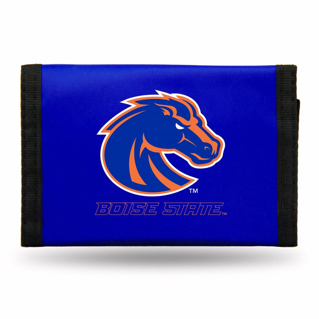 Cartera de nailon con tres pliegues de los Boise State Broncos